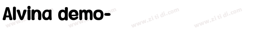 Alvina demo字体转换